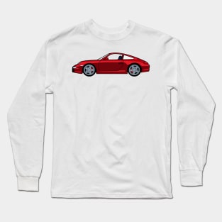 Porsche 911 997 Carrera S Guards Red Lobster Claw Long Sleeve T-Shirt